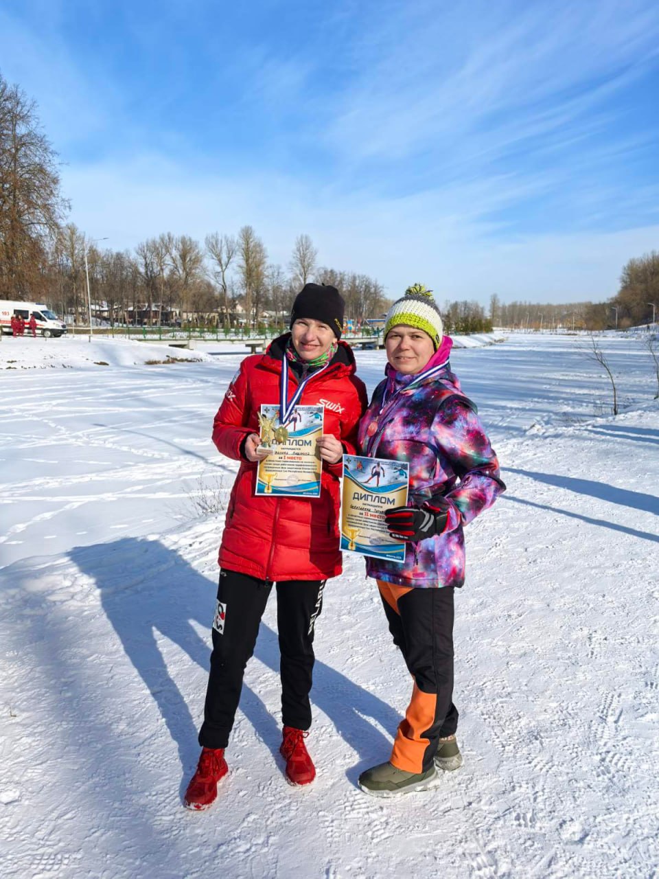 Сегодня прошли областные соревнования по лыжным гонкам среди работников здравоохранения Витебской области