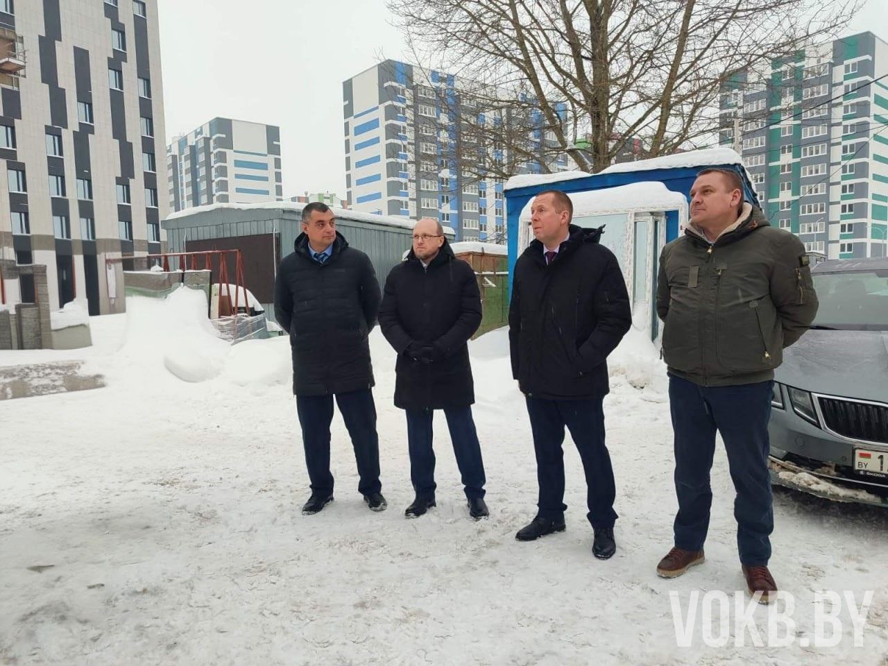 Молодые специалисты-строители Витебской области на стройке нового хирургического корпуса учреждения здравоохранения "Витебская областная клиническая больница"!